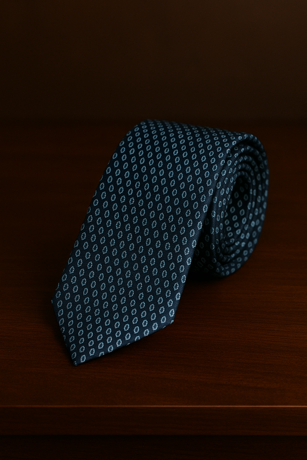 Corbata Estilizada con detalles en Azul