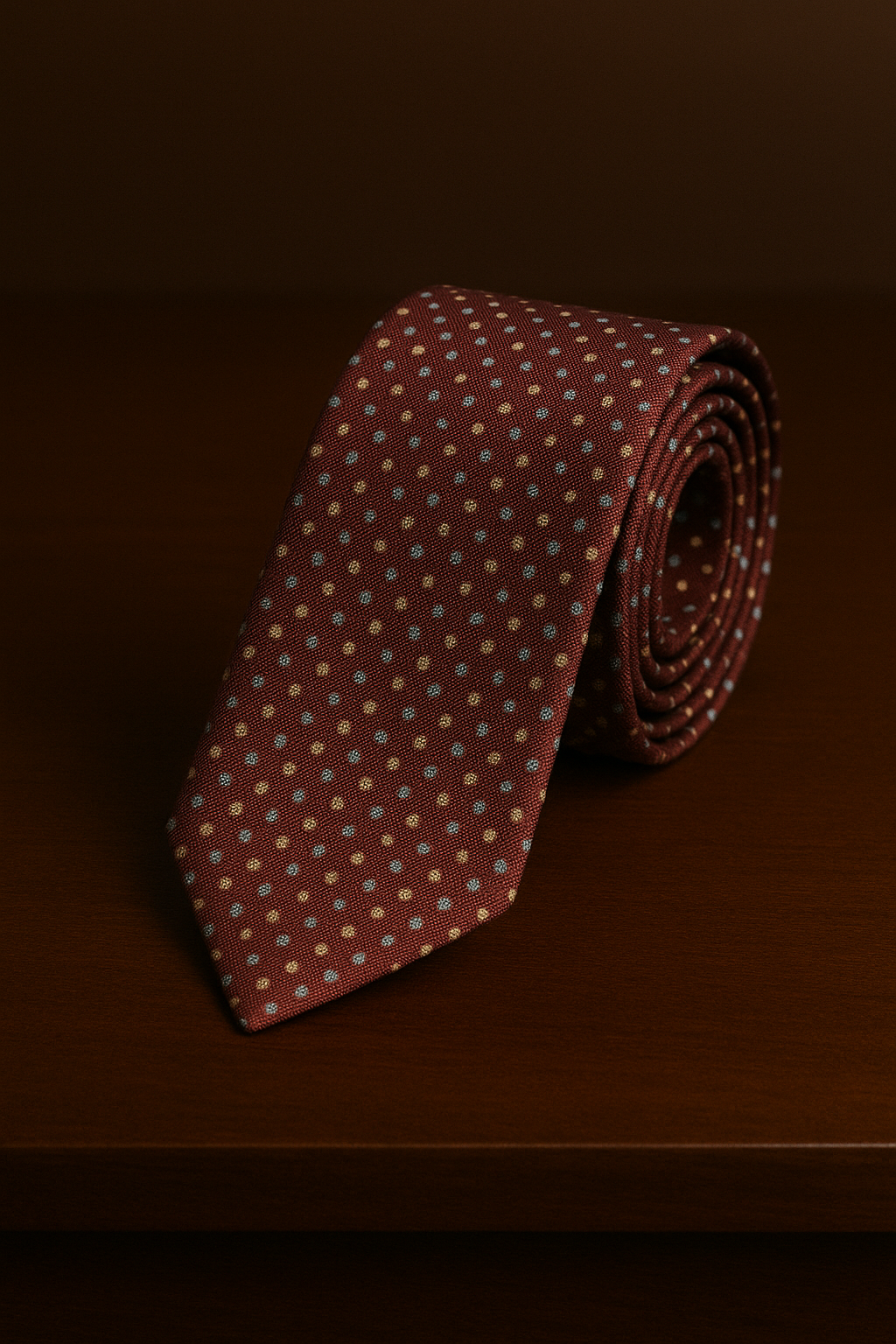 Corbata Estilizada con detalles en Amarillo y Azul