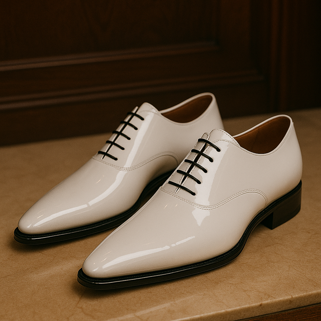 Zapatos de charol en Blanco