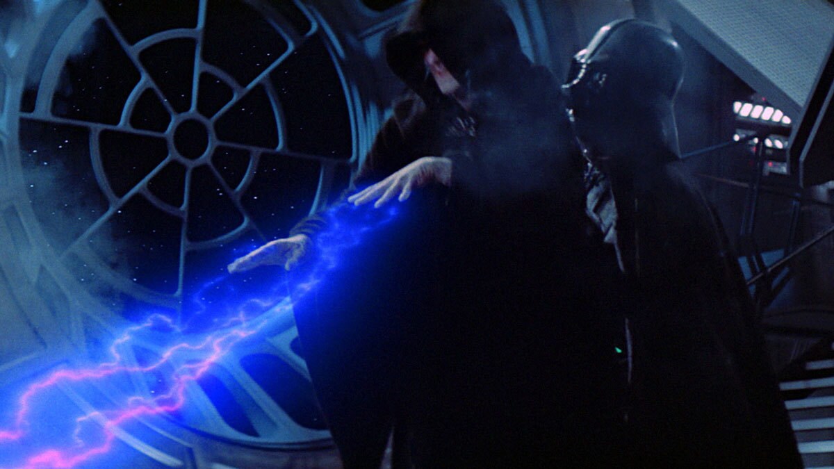 Darth Vader's taking down the emperor Darth Vader Killing the Emperor